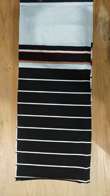 Bom preço. Tecido de material natural límpido e amigável para a pele, respirável, com listras, para camiseta on-line