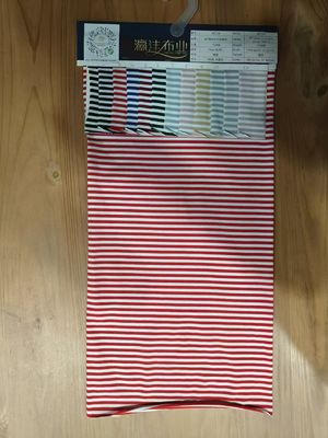 Tecido de material listrado suave e confortável para a pele