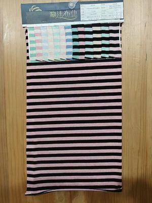 Tecido de material elástico liso e listrado, elegante e durável, para camiseta
