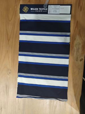 Tecido de tricô com listras duráveis e confortáveis para camisa de polo