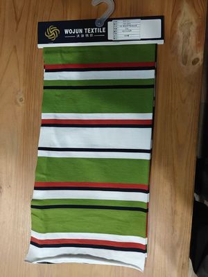 Tecido de malha de malha com listras, confortável e macio para camisa de polo.