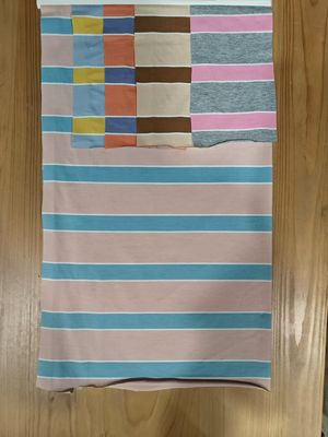 Bom preço. Tecido de material listrado durável e respirável para camiseta on-line