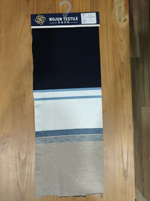 Toque suave e fresco e seco suave e elegante tecido de malha de grãos listrados