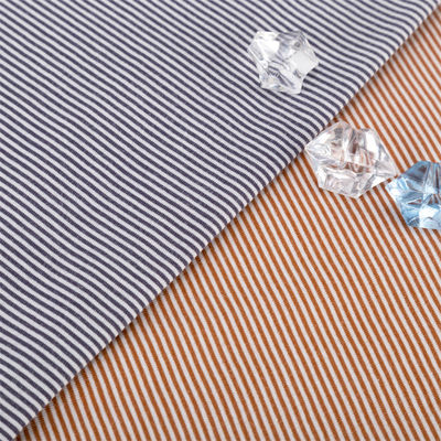 Bom preço. Tecido de malha lisos e listrados para camiseta on-line