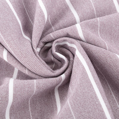 Bom preço. Tecido de tricô de riscas suave e confortável para camiseta on-line