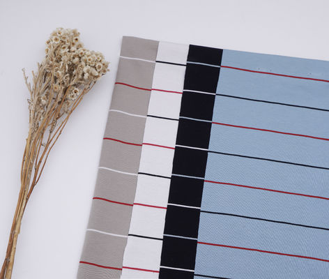 Bom preço. Moderno versátil suave Moderno fácil de cuidar Material listrado Tecido para camiseta on-line