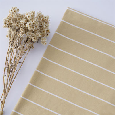 Tecido de material natural, fácil de cuidar e confortável, simples e listrado, para uso casual