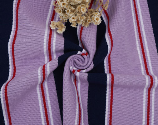 Bom preço. Tecido de malha com raias, resistente ao desgaste, confortável e amigável à pele, para uso casual on-line