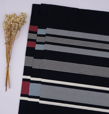 Tecido de malha a riscas, respirável e ecológico, absorvente de umidade, para uso casual