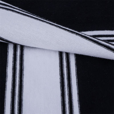 Bom preço. Tecido de tricô com listras, confortável e respirável, amigável à pele, para uso casual on-line