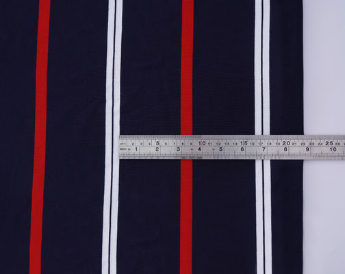 Tecido resistente ao desgaste e respirável Crisp de algodão com listras para camisa de polo