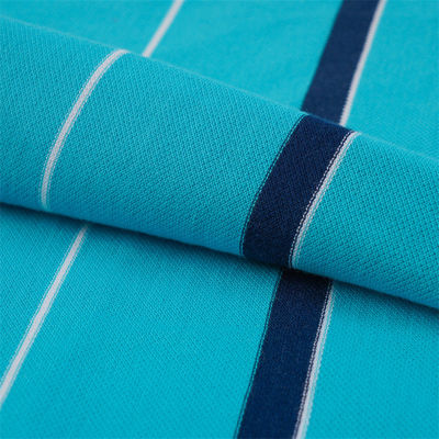 Bom preço. Durável e fácil de cuidar e respirável Tecido de malha com raias confortáveis para camisa de polo on-line