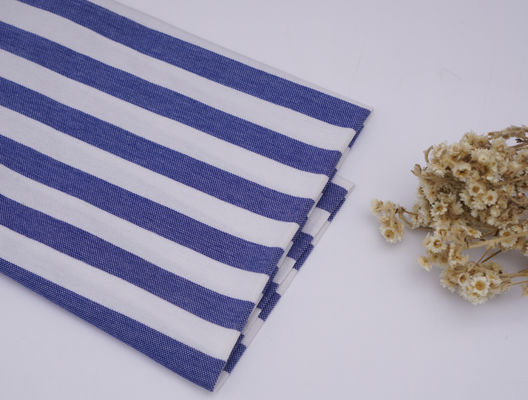 Bom preço. Tecido de malha listrada respirável, de secagem rápida, resistente ao desgaste e saudável para camisa polo on-line