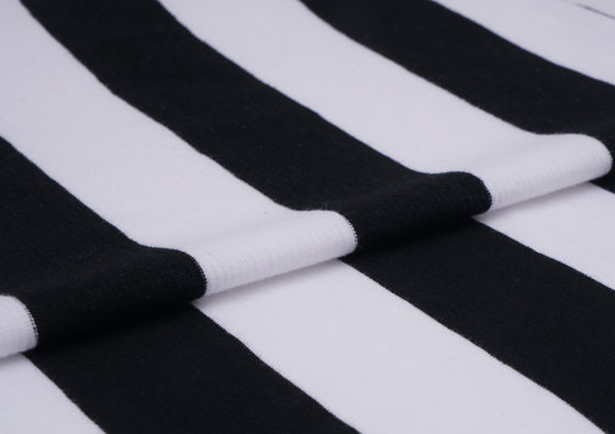 Bom preço. Tecido de malha com listras suaves e confortáveis para uso casual on-line