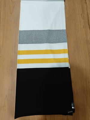 Tecido de material listrado confortável e suave para camiseta