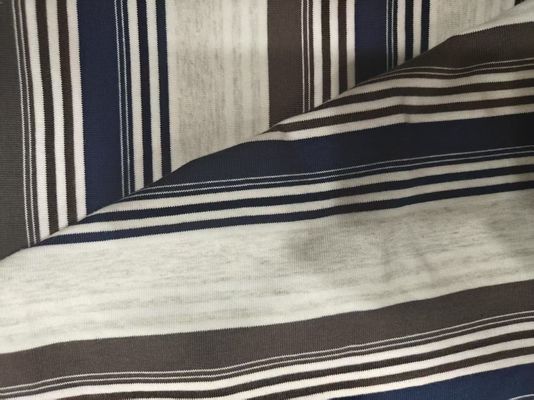 Bom preço. Tecido de malha listrada respirável de peso pesado 95% algodão 5% elastano on-line