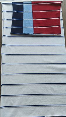 Bom preço. Tecido de malha listrada respirável 95 algodão 5 elastano para roupa casual on-line