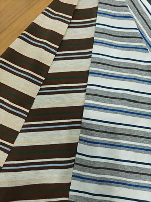 Bom preço. Comfortable And Skin-Friendly Low Shrinkage Striped Knit Fabric For T-Shirt on-line