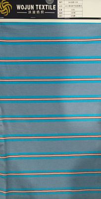 Confortável e durável, tecido de malha listrada respirável e saudável para uso casual