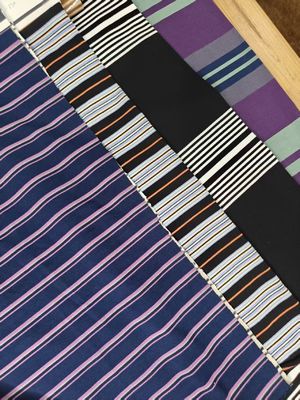 Bom preço. Healthy And dureble And Comfortable Textured Striped Knit Fabric For Casual wear on-line