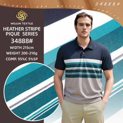 Bom preço. Breathable And Clear Comfortable High Quality Textured Cotton Pique Fabric For Polo Shirt on-line