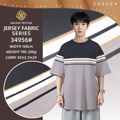 Healthy，Comfortable And Skin-Friendly Smooth Healthy Striped Knit Fabric For T-Shirt