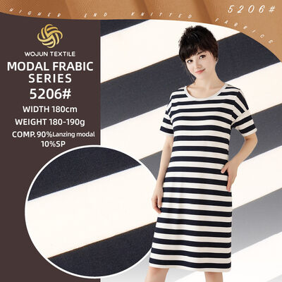 Bom preço. Tecido de algodão listrado respirável, que absorve a umidade e macio para uso casual on-line