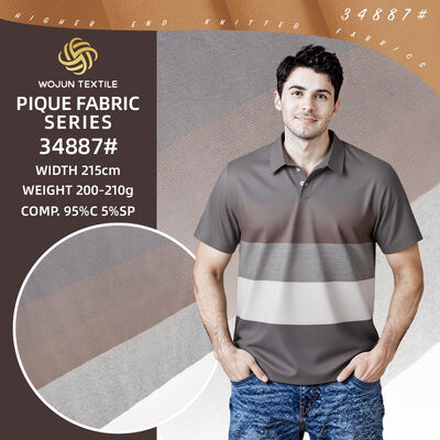 Bom preço. Tecido Pique de algodão às riscas personalizado para coleções de designers sob medida on-line