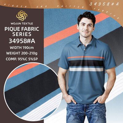 Bom preço. Tecido Pique de algodão às riscas personalizado para coleções de designers sob medida on-line