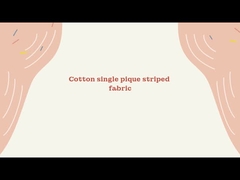 Tecido de malha listrada 100% algodão piquê tingido com fio para camisa pólo